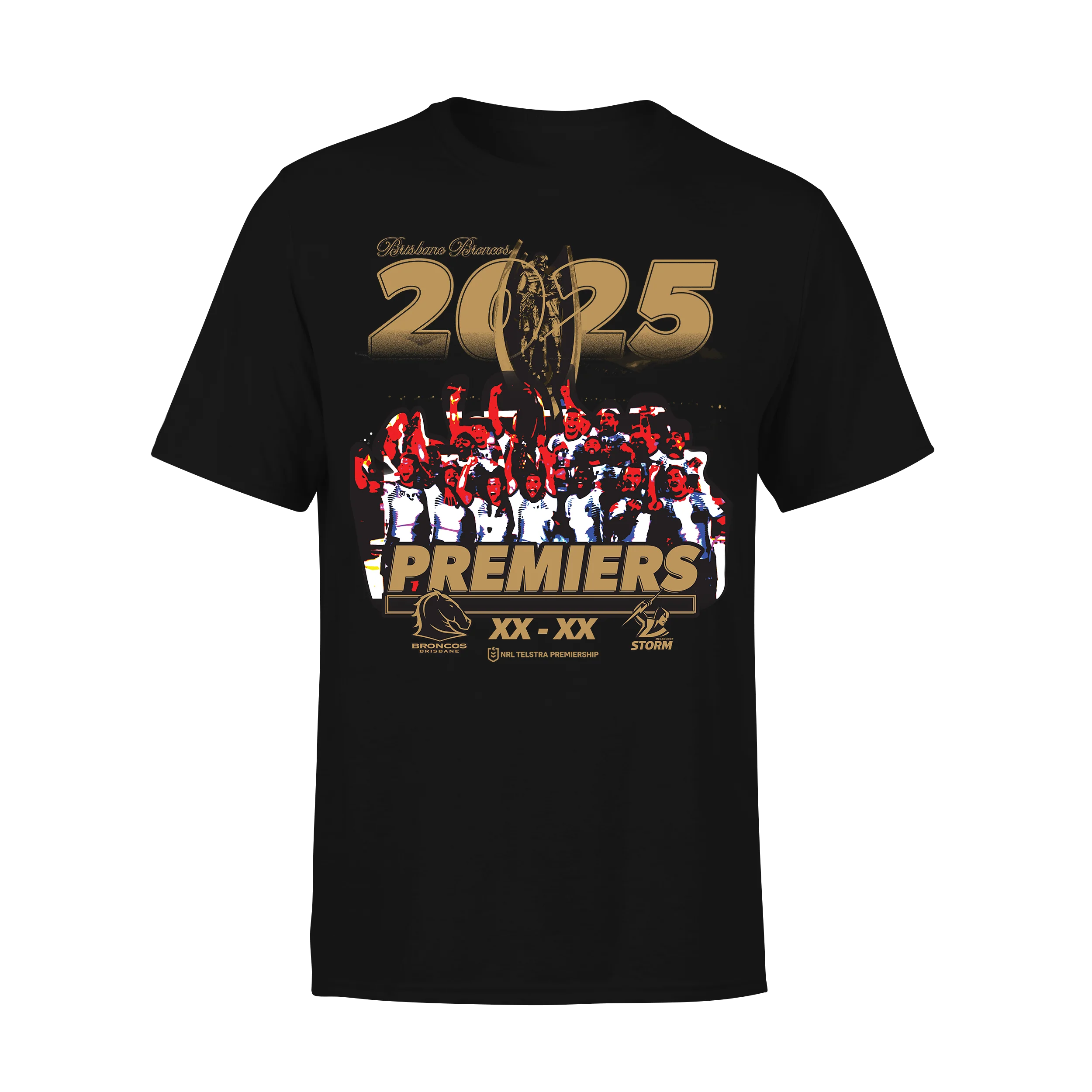 2025 Brisbane Broncos Premiers Photo Tee - Kids