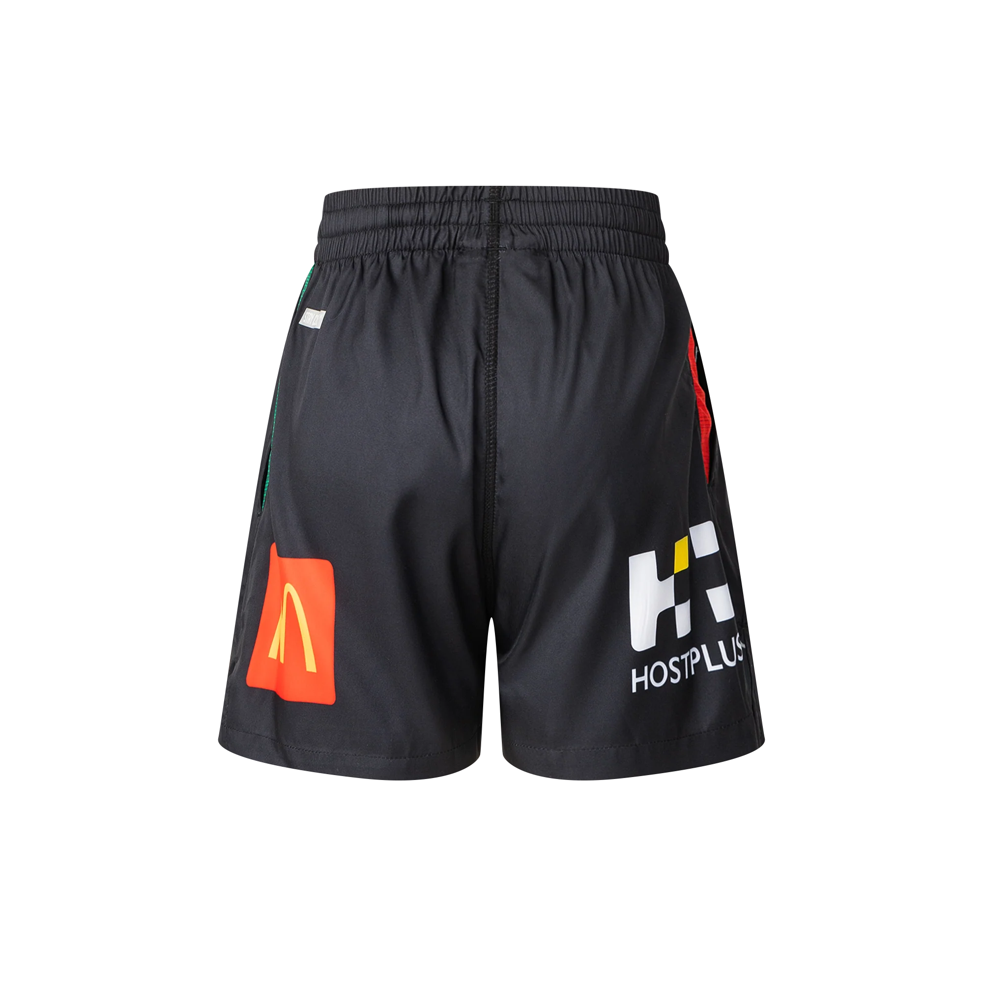 2025 South Sydney Rabbitohs Performance Gym Shorts (Black) - Kids - Image 2