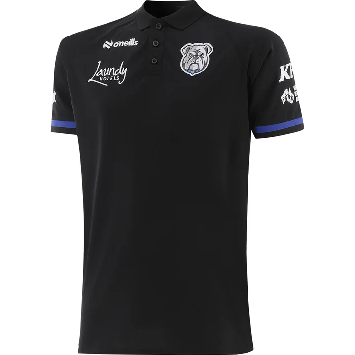 2026 Canterbury Bankstown Bulldogs Media Polo (Black)