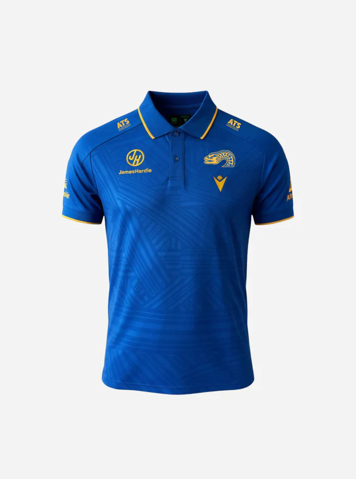 2026 Parramatta Eels Travel Polo (Royal Blue) - Kids