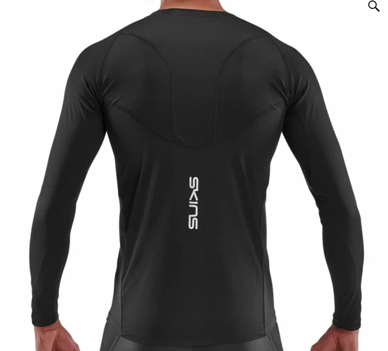 Skins Series 3 Men's Long Sleeve Top (Black) - Image 2