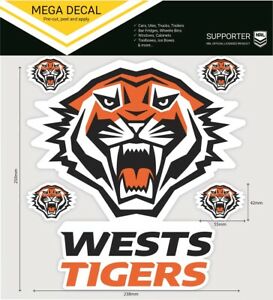 Wests Tigers Mega Sticker - Image 2